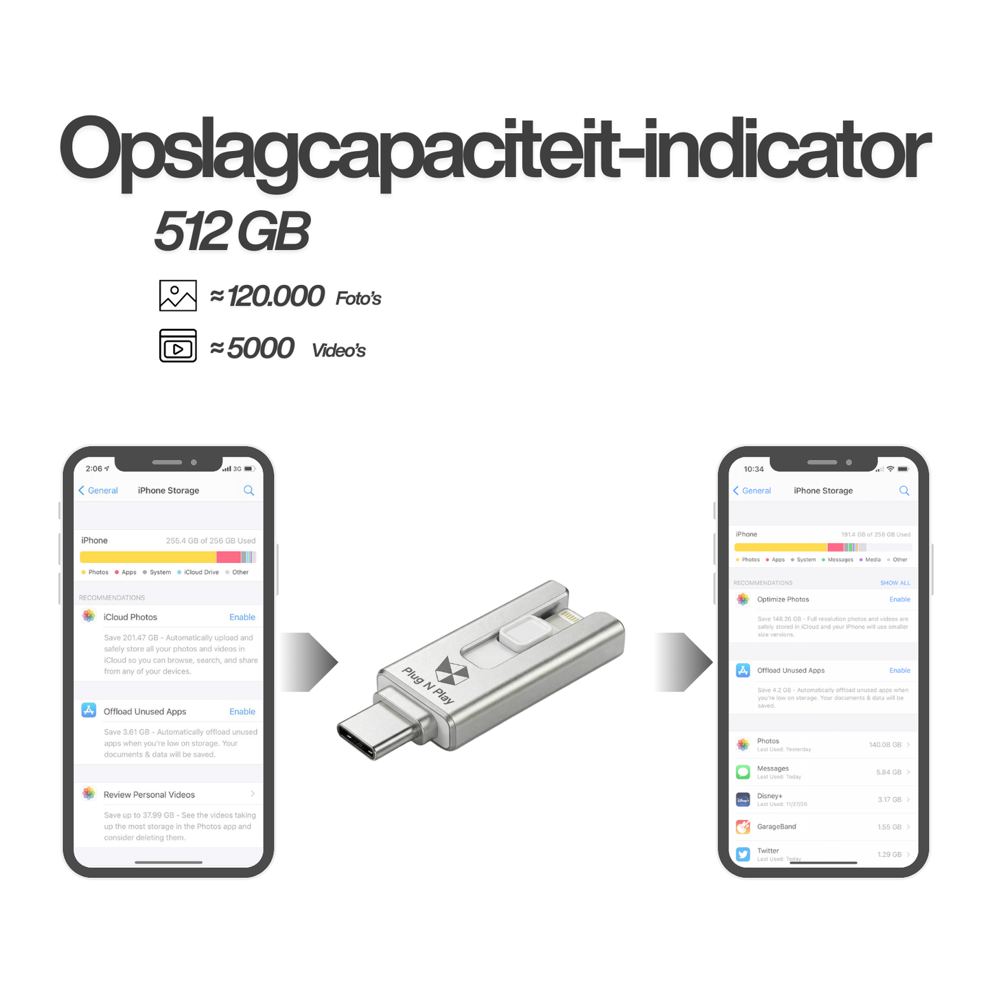 SnapStick™ Mobiele Opslag