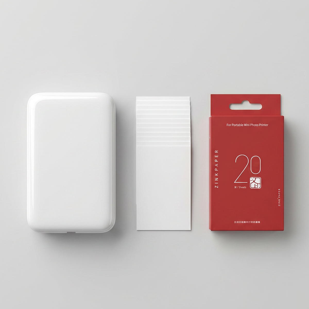 Mobiele Fotoprinter (+20 vel)