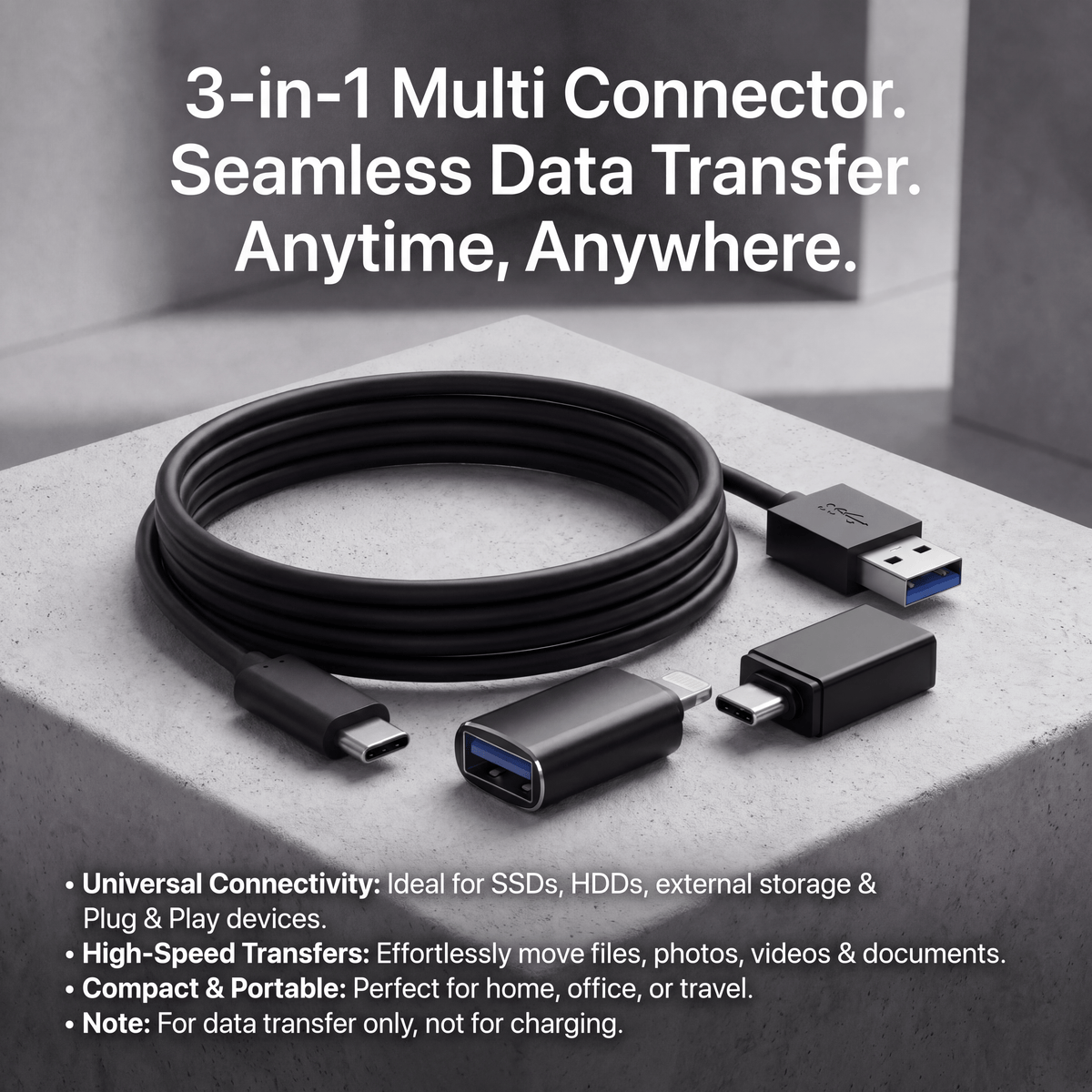 Universele 3-in-1 adapter set